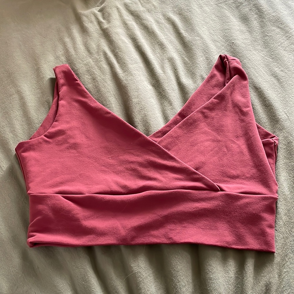 Prana Pink/Maroon Prana Sports Top/Bra